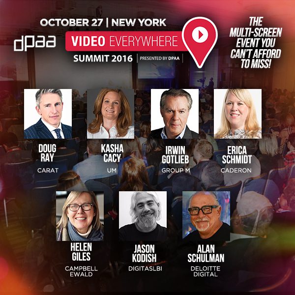 DPAA Unveils Roster of Major Ad Industry Leaders to Speak at 2016 Video Everywhere Summit