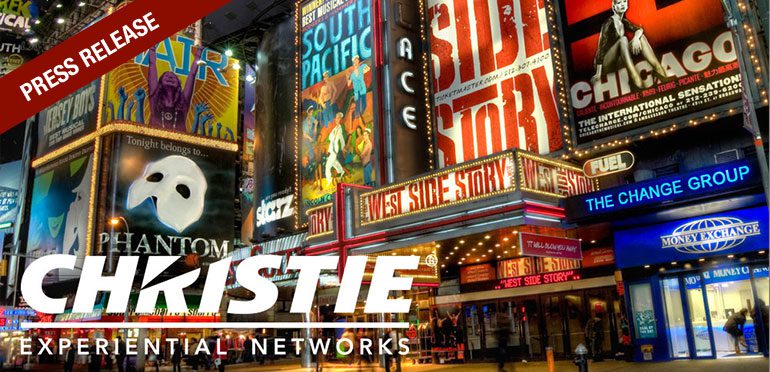 Christie Experiential Network Taps Times Square Strategies and MVP Interactive to Create the Largest Interactive DOOH Network in North America