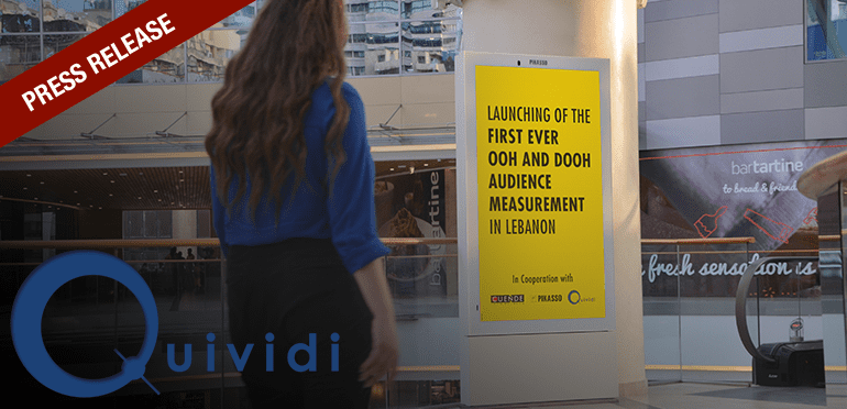 PIKASSO PARTNERS WITH QUIVIDI TO INTRODUCE AUDIENCE & ATTENTION ANALYTICS FOR DOOH IN LEBANON, JORDAN AND ALGERIA