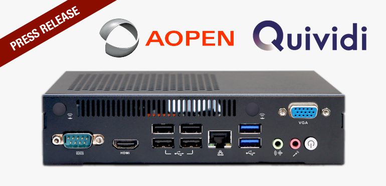 AOPEN’S NEW DEV5400 PLAYER FULLY COMPATIBLE WITH QUIVIDI