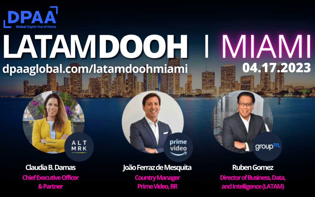 GroupM, Amazon Prime Video to Speak at DPAA Miami Event LATAM DOOH